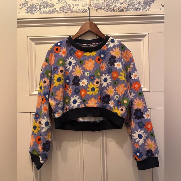 Celia B Sweaters - Celia B Terry cloth floral pullover- XS